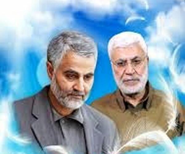 عکس حاج قاسم سلیمانی و ابومهدی
