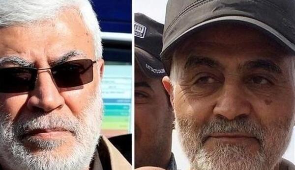 عکس حاج قاسم سلیمانی و ابومهدی