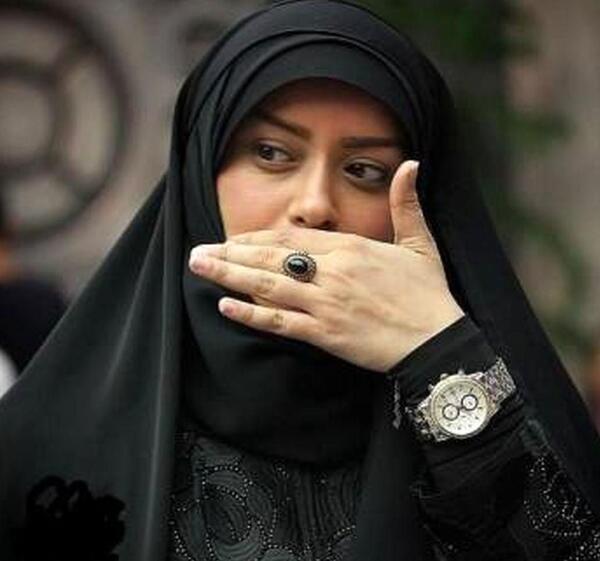 عکس الهام چرخنده و پسرش
