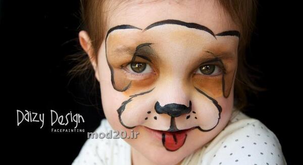 عکس نقاشی صورت کودکان با چه رنگی است