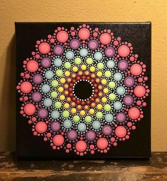 عکس ایده برای نقاشی با نقطه