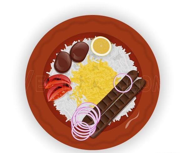 عکس دانلود وکتور غذای ایرانی