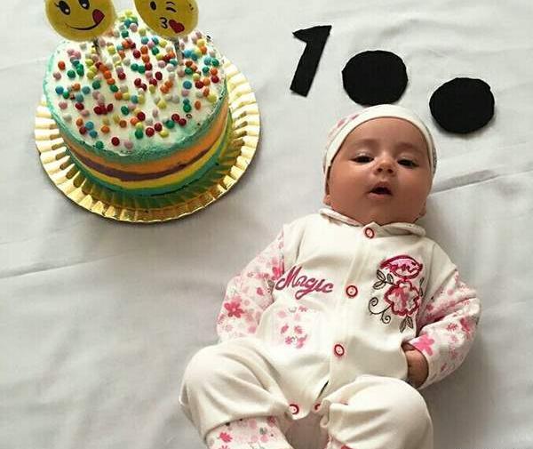 ایده عکس صد روزگی نوزاد