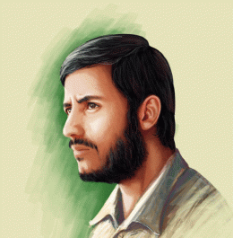 عکس لایه باز شهید همت