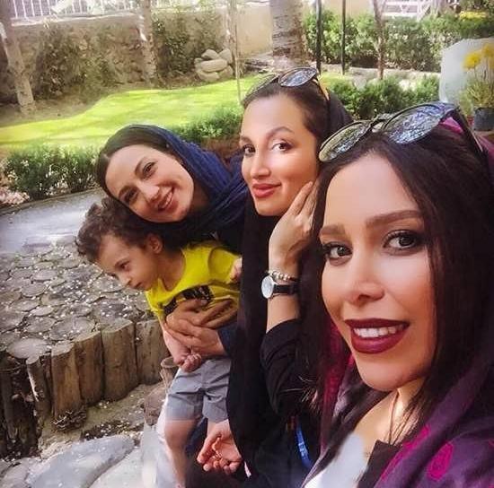 عکس حدیث میرامینی و فرزندش