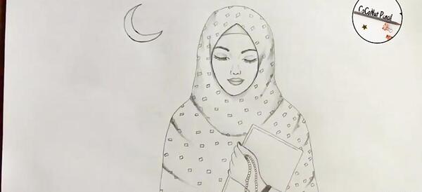 عکس ایده برای نقاشی ماه رمضان