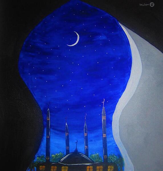 عکس ایده برای نقاشی ماه رمضان