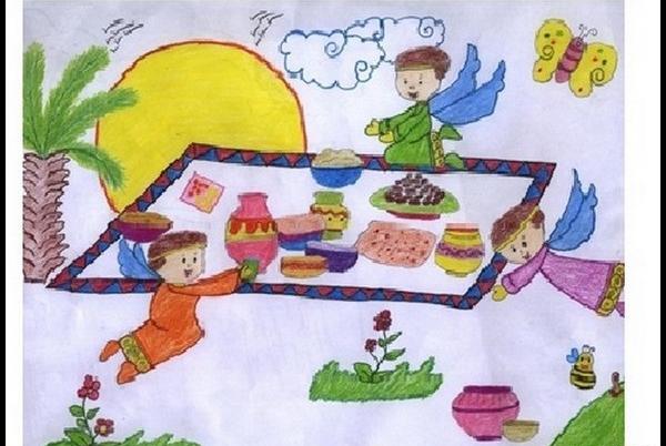 عکس ایده برای نقاشی ماه رمضان