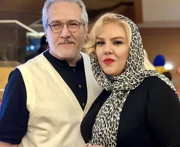 عکس افسانه چهره ازاد با همسرش