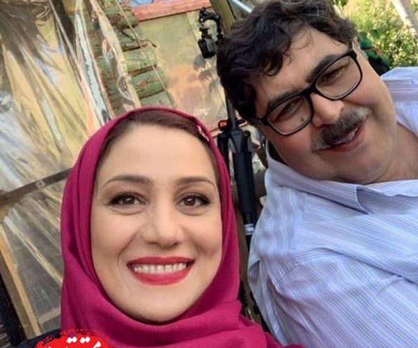 عکس فرهاد اصلانی با همسرش