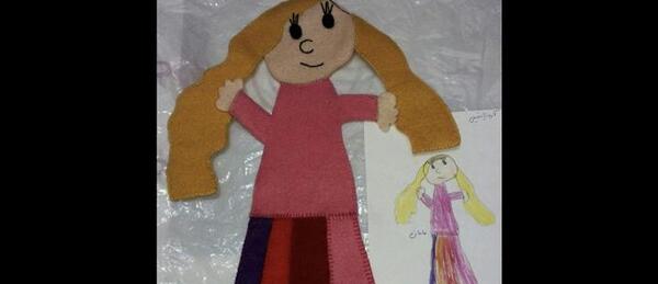 عکس ایده نقاشی عروسک