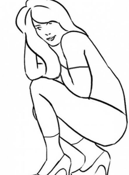 عکس مانکن نشسته