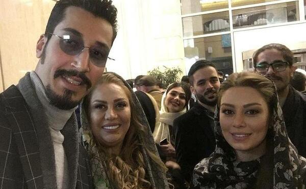 عکس بهرام افشاری با پدر و مادرش