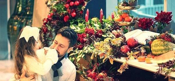 عکس شاهرخ استخری در شب یلدا