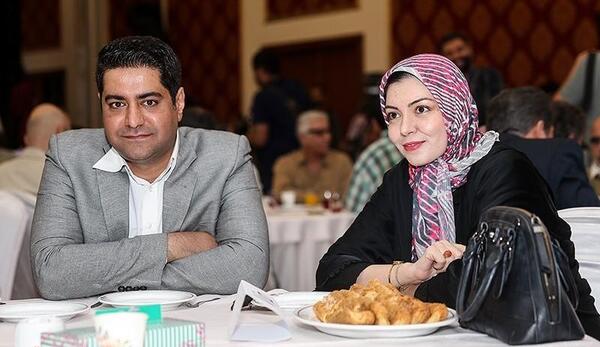 عکس فرزاد حسنی با همسرش