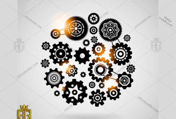 عکس لایه باز چرخ دنده