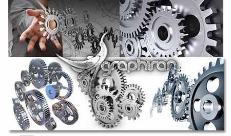 عکس لایه باز چرخ دنده
