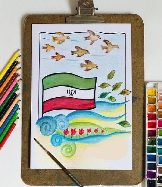 عکس ایده برای نقاشی دبستان