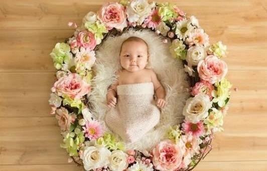 عکس ماهگرد با گل محمدی