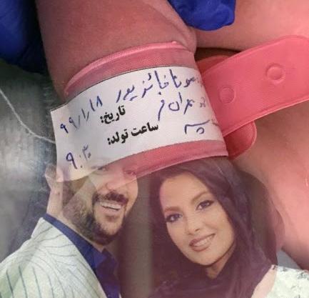 عکس احمد مهرانفر و بچه اش
