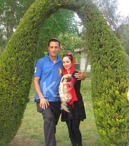 عکس الناز حبیبی و دوست پسرش