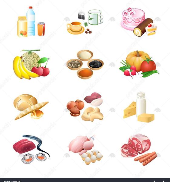 عکس مواد غذایی خام