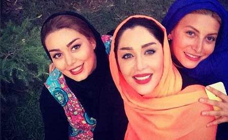 عکس فریبا نادری و سحر قریشی