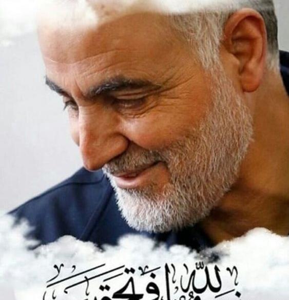 عکس سردار سلیمانی لبخند