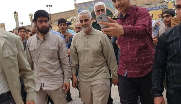 عکس سردار در سیل خوزستان