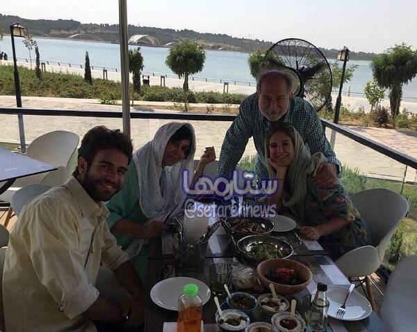 عکس آتیلا پسیانی و خانواده