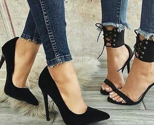 عکس کفش پاشنه بلند جلو بسته