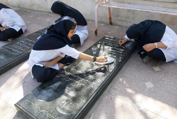 عکس سنگ قبر دخترانه