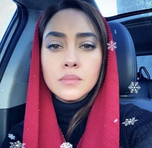 عکس بهاره کیان افشار با آرایش