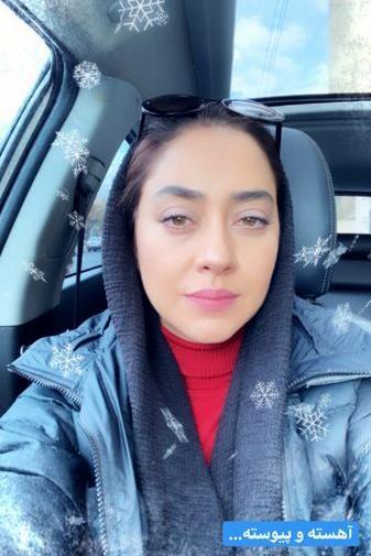 عکس بهاره کیان افشار با آرایش