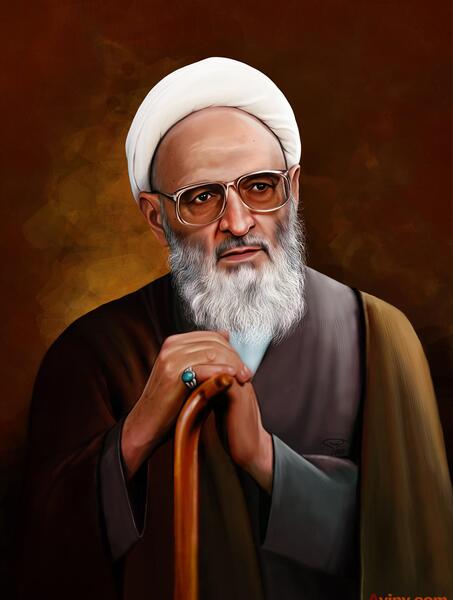 عکس باکیفیت علامه حسن زاده املی