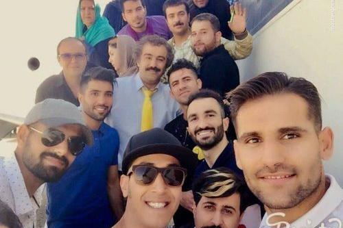 عکس بهرام افشاری با لباس استقلال