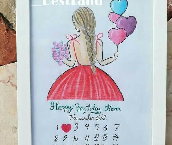 عکس ایده نقاشی برای تولد