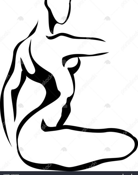 عکس نقاشی زن نشسته