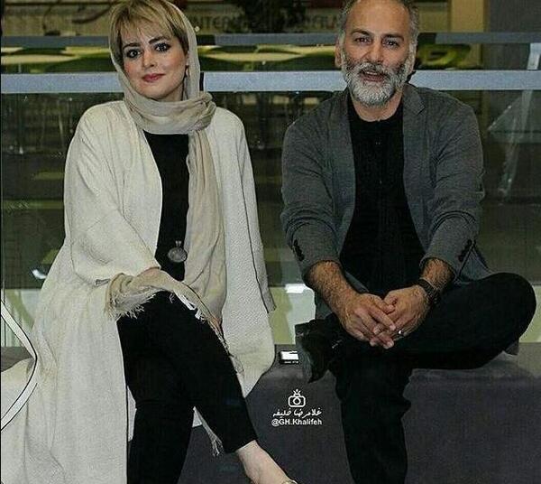 عکس بیوگرافی حمیدرضا آذرنگ وهمسرش