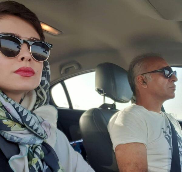 عکس حمیدرضا آذرنگ و همسرش