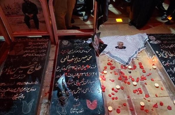 عکس حاج قاسم سلیمانی قبر