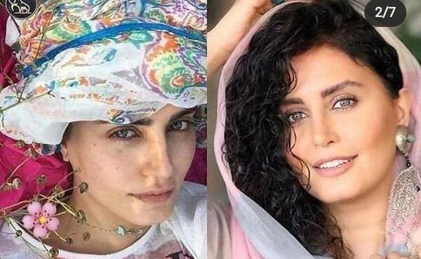عکس الناز شاکردوست با آرایش غلیظ