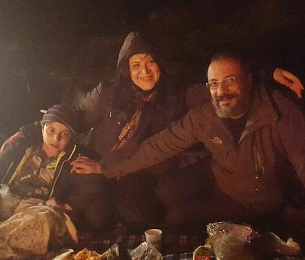 عکس امیر جعفری همراه خانواده
