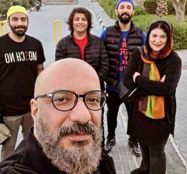 عکس امیر جعفری همراه خانواده