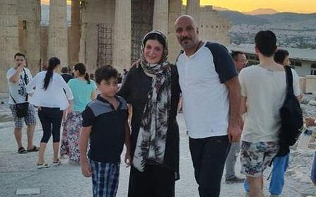 عکس امیر جعفری همراه خانواده