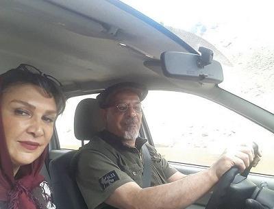 عکس مینا هاشمی و همسرش
