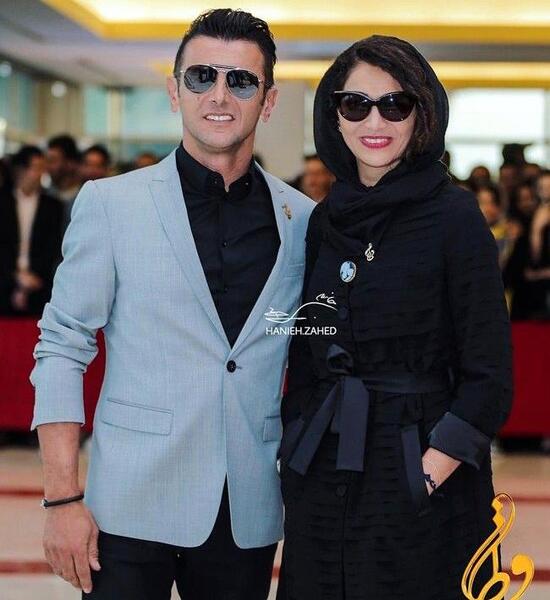 عکس امین حیایی با زن اولش