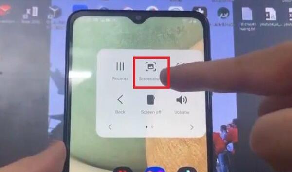 عکس صفحه در گوشی a12