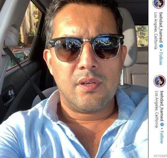 عکس حامد بهداد با عینک