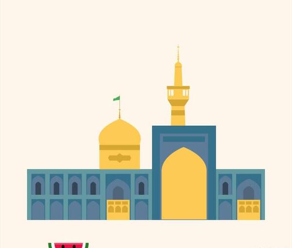 عکس وکتور حرم امام رضا